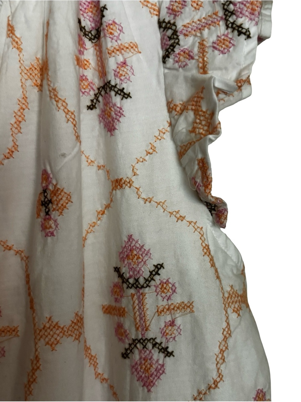 Embroidered Summer Cotton Mini Dress Size Medium NWOT - Picture 7 of 15